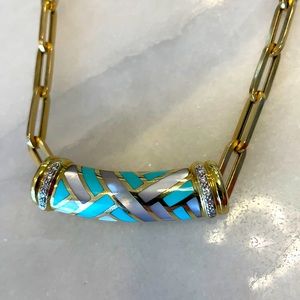 Asch Grossbart 14k gold pendant/slide B88